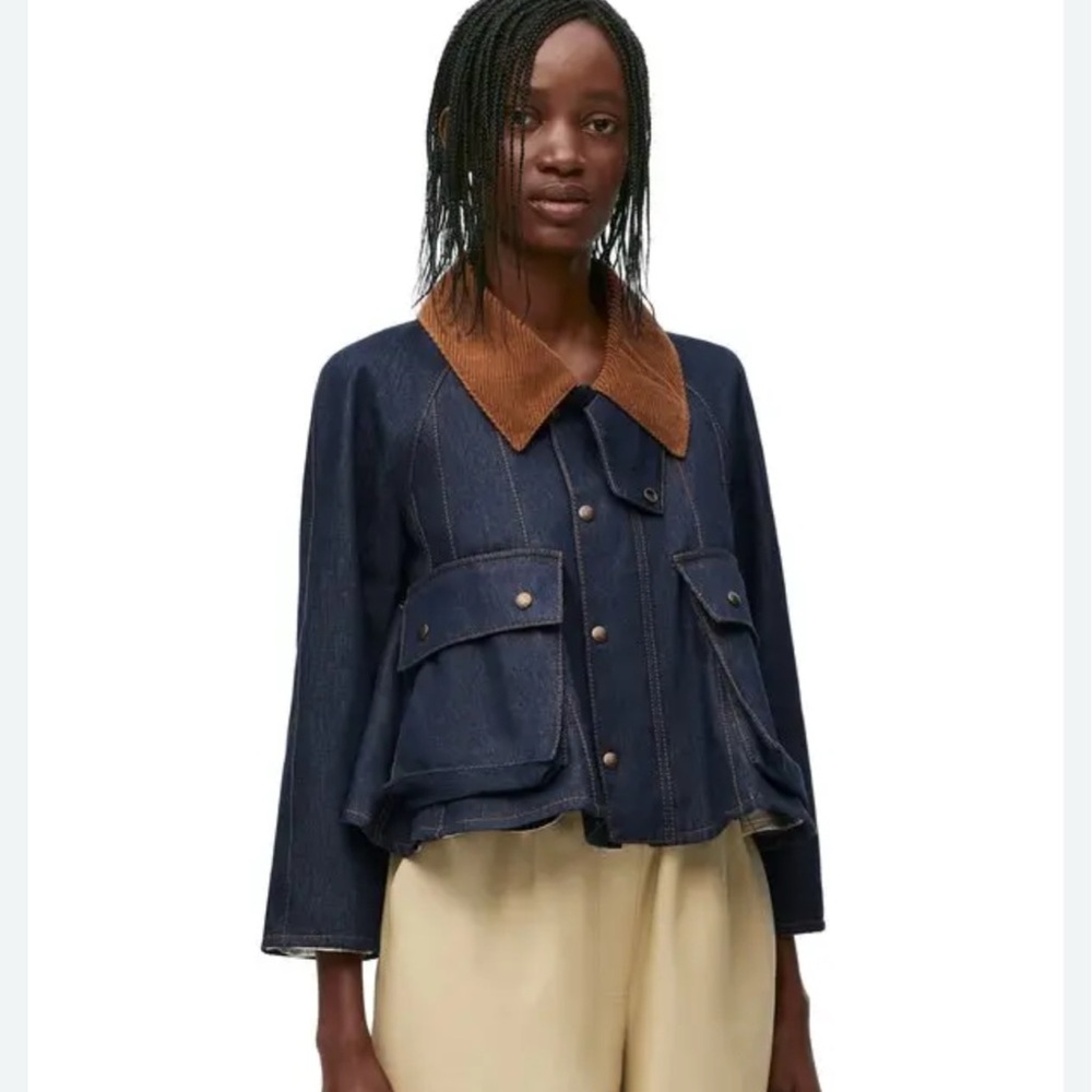 NWOT LOEWE Denim Trapeze Jacket